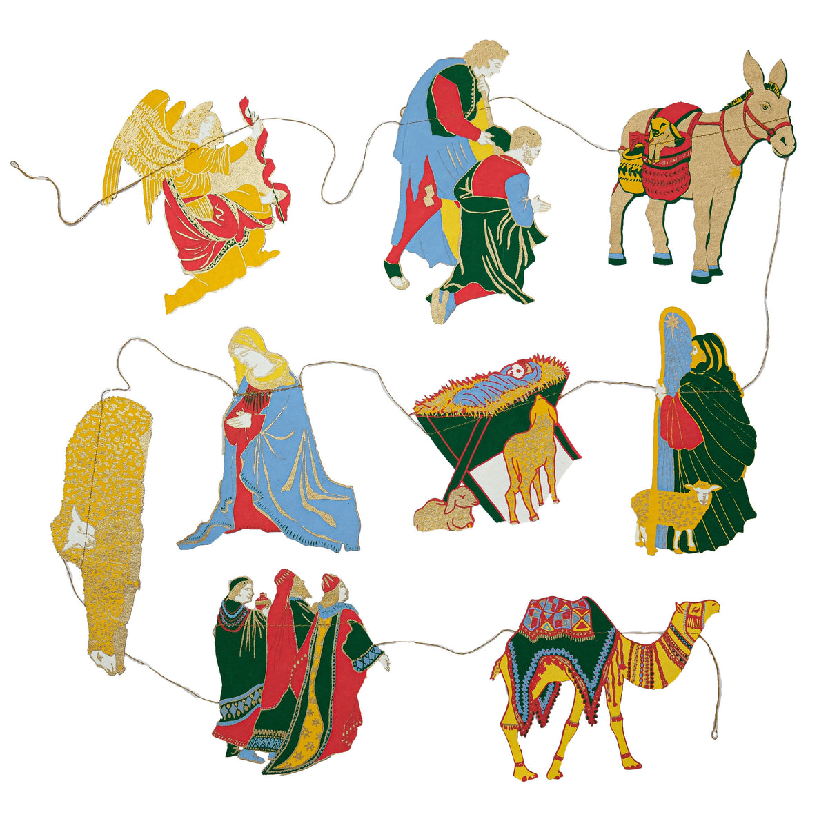 East End Press Nativity Sewn Garland