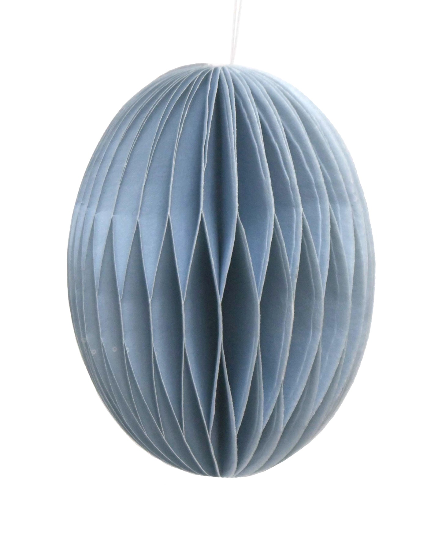 Honeycomb Paper Egg Decoration 8cm - Blue