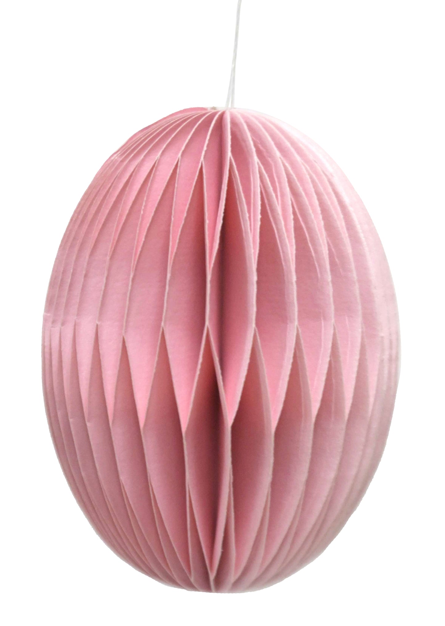 Honeycomb Paper Egg Decoration 8cm - Light Pink
