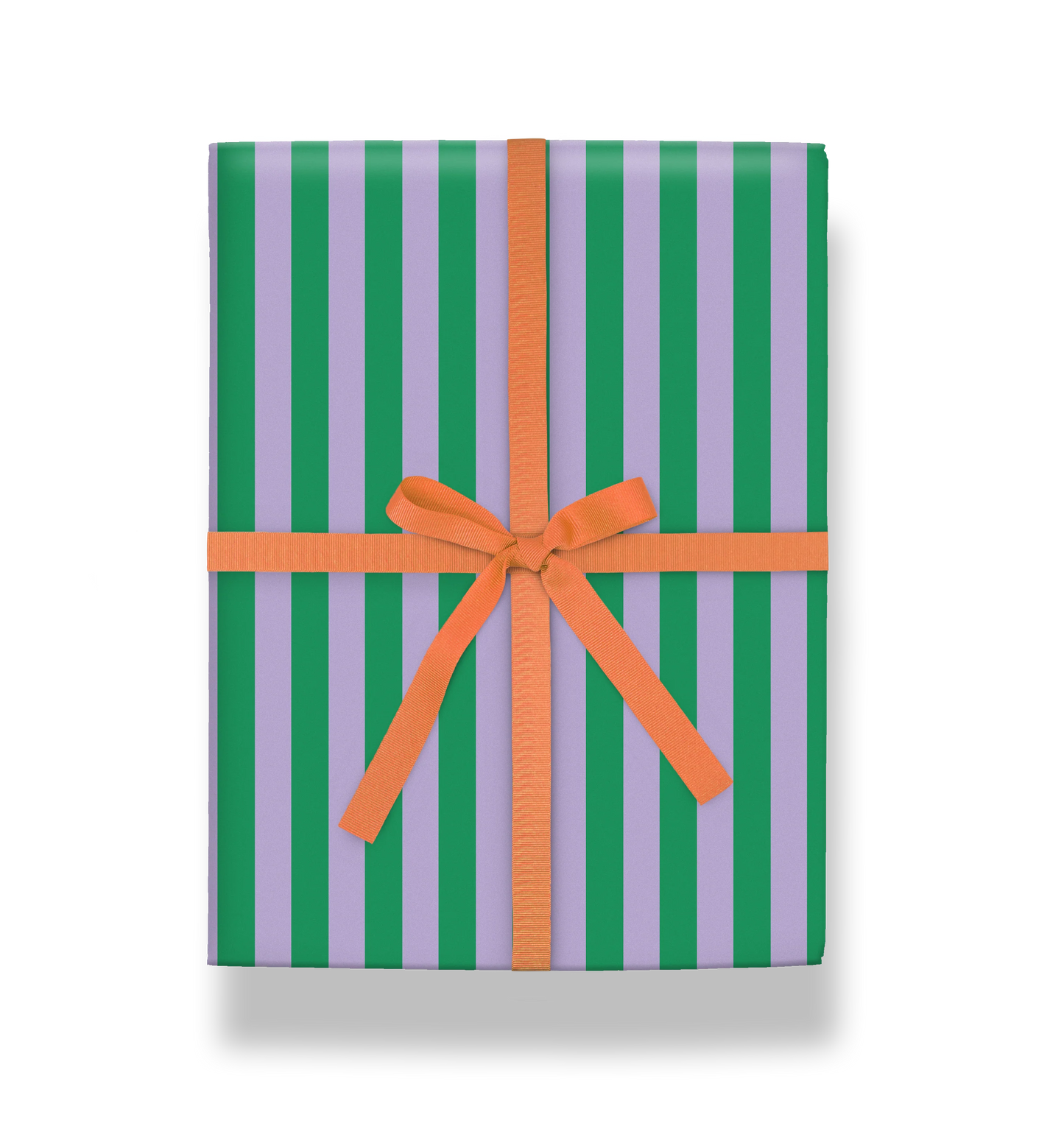 Green + Purple Striped Roll Wrap, 3 Metres