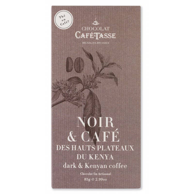 Cafe-Tasse Chocolate Bar 85g Black & Coffee from Kenya
