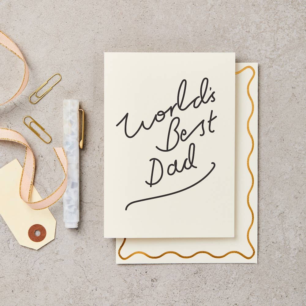 World's Best Dad Greetings Card