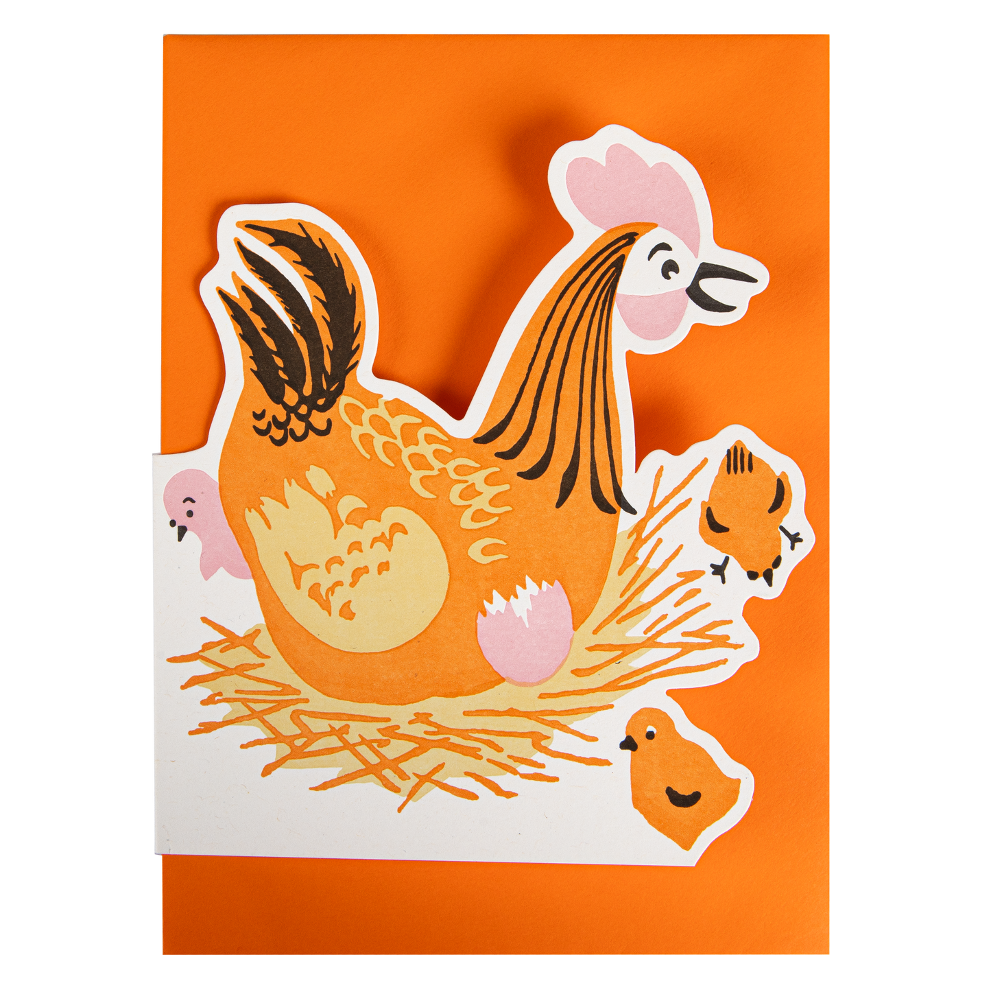 Mother Hen | Letterpress Cards | Cut-out Cards