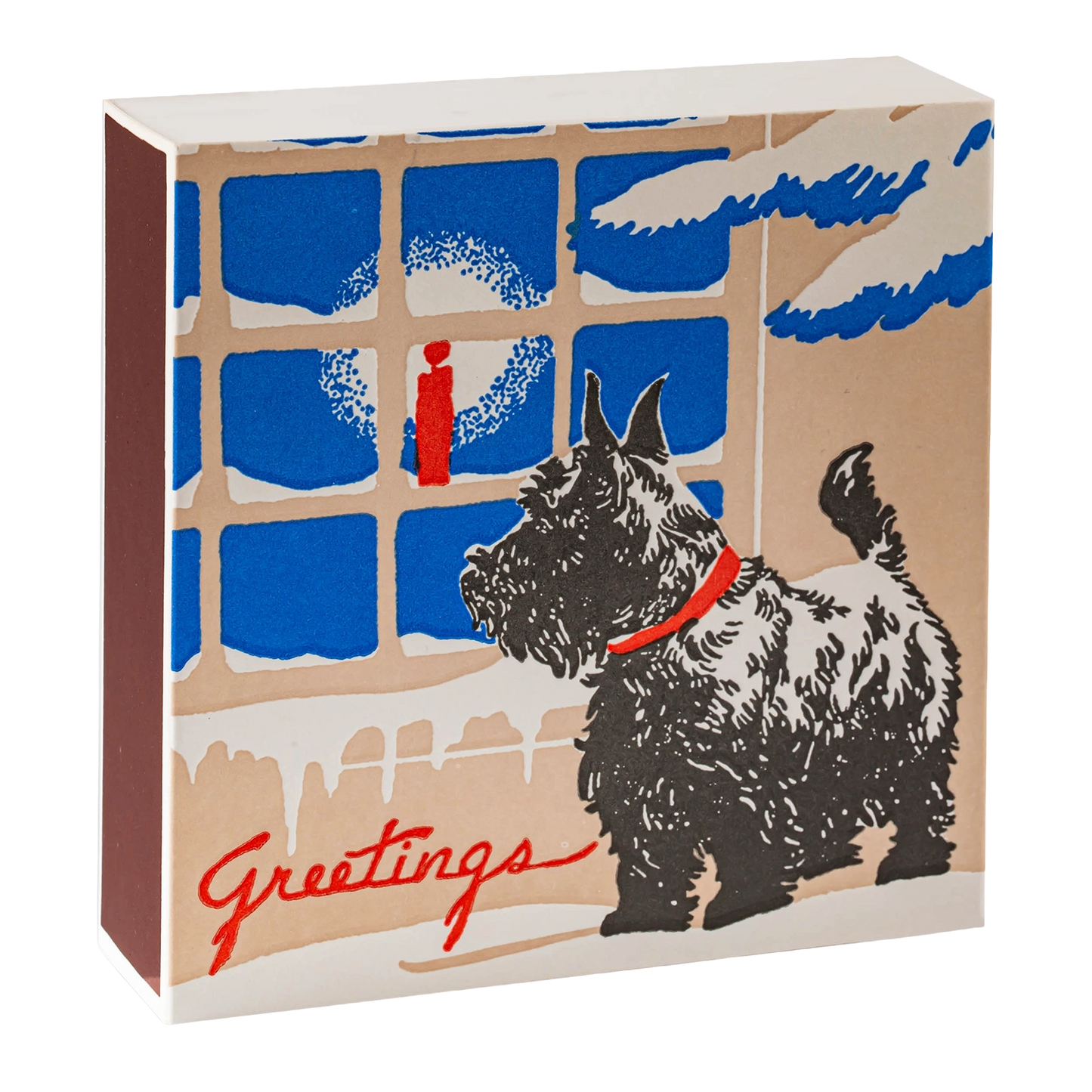 Archivist Square Box Matches - Scotty Dog