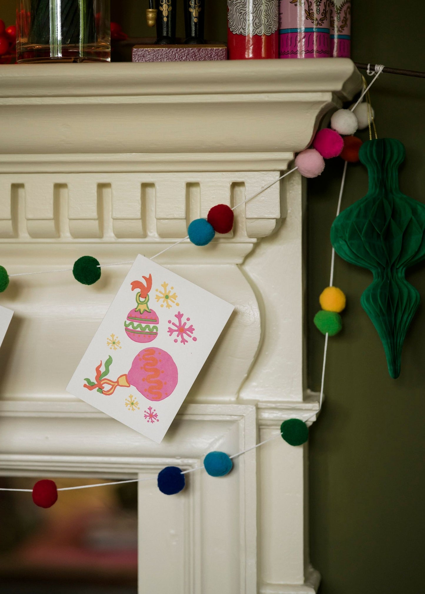 Archivist Pink Baubles Card Pack 5