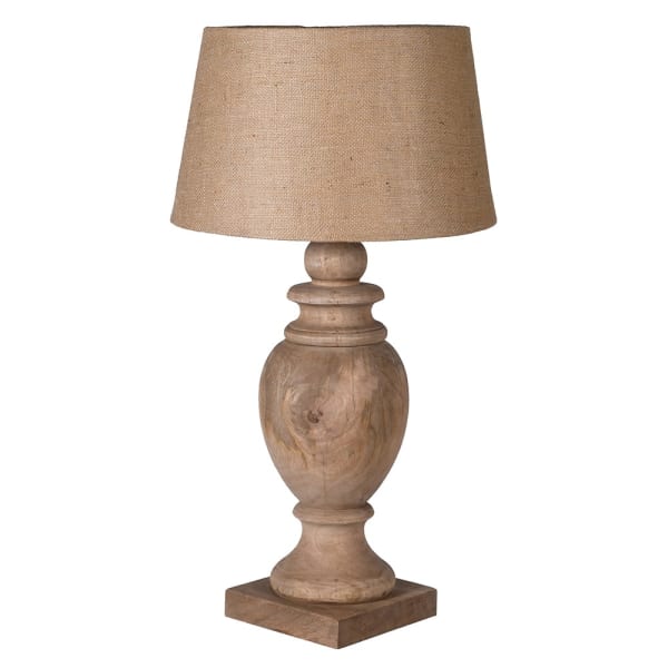 Genoa Bulbous Table Lamp with Jute Shade
