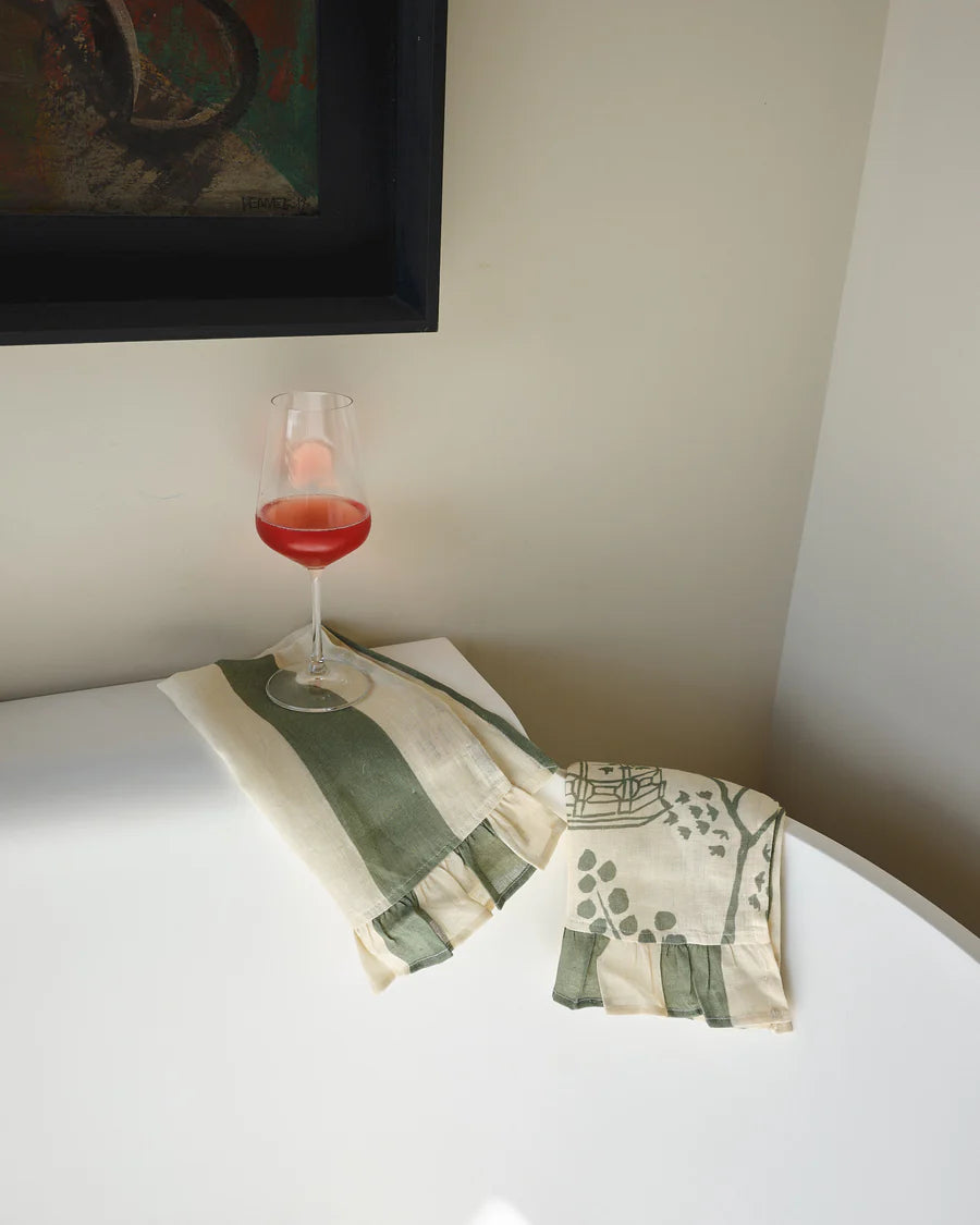 Amuse la Bouche Hand Towel set of 2 Chinoiserie