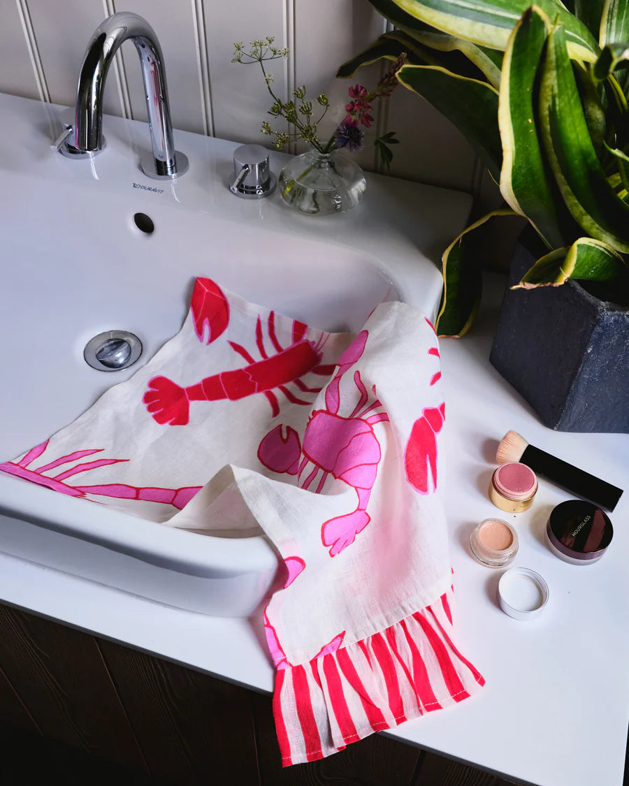 Amuse la Bouche Lobster Hand Towel set of 2