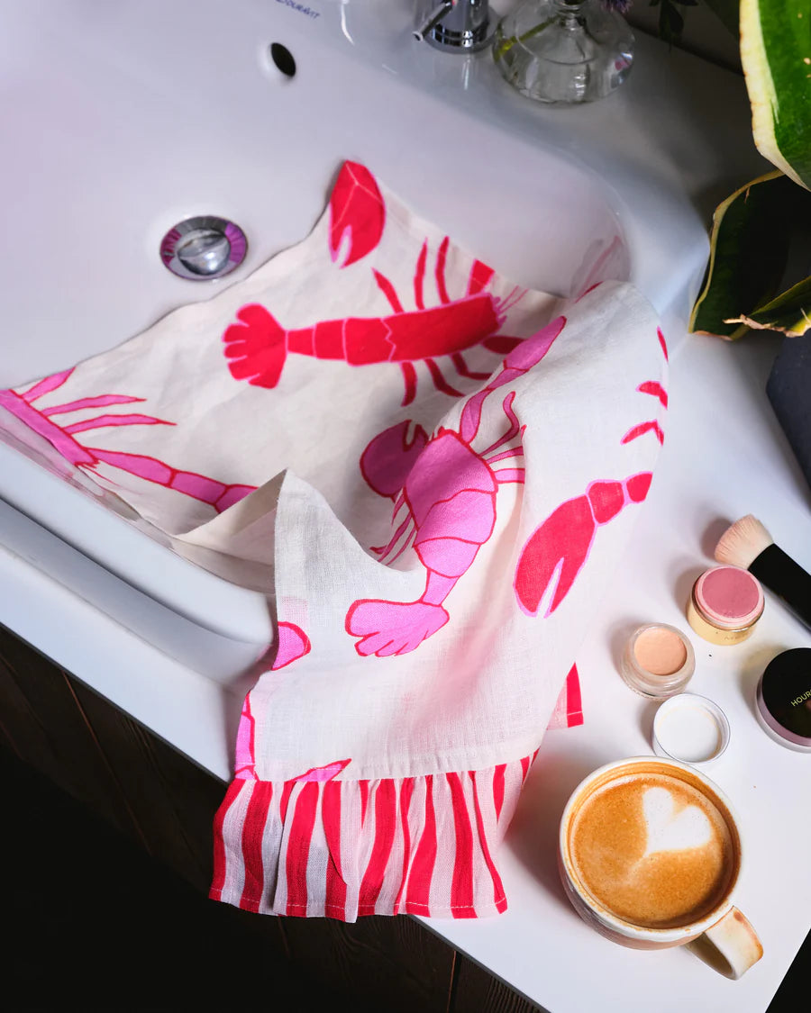 Amuse la Bouche Lobster Hand Towel set of 2