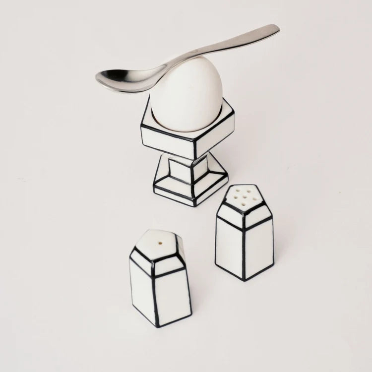 Pepper + Salt Set / 2 White/Black
