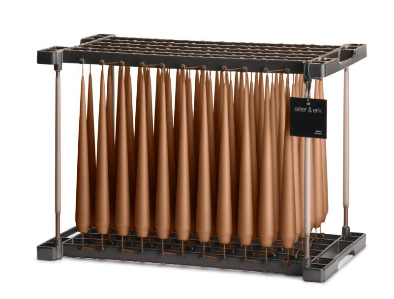 ester & erik taper frame candle RAW TOFFEE 33cm