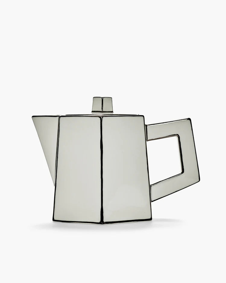 Serax Tea Pot White - Black Carte Blanche