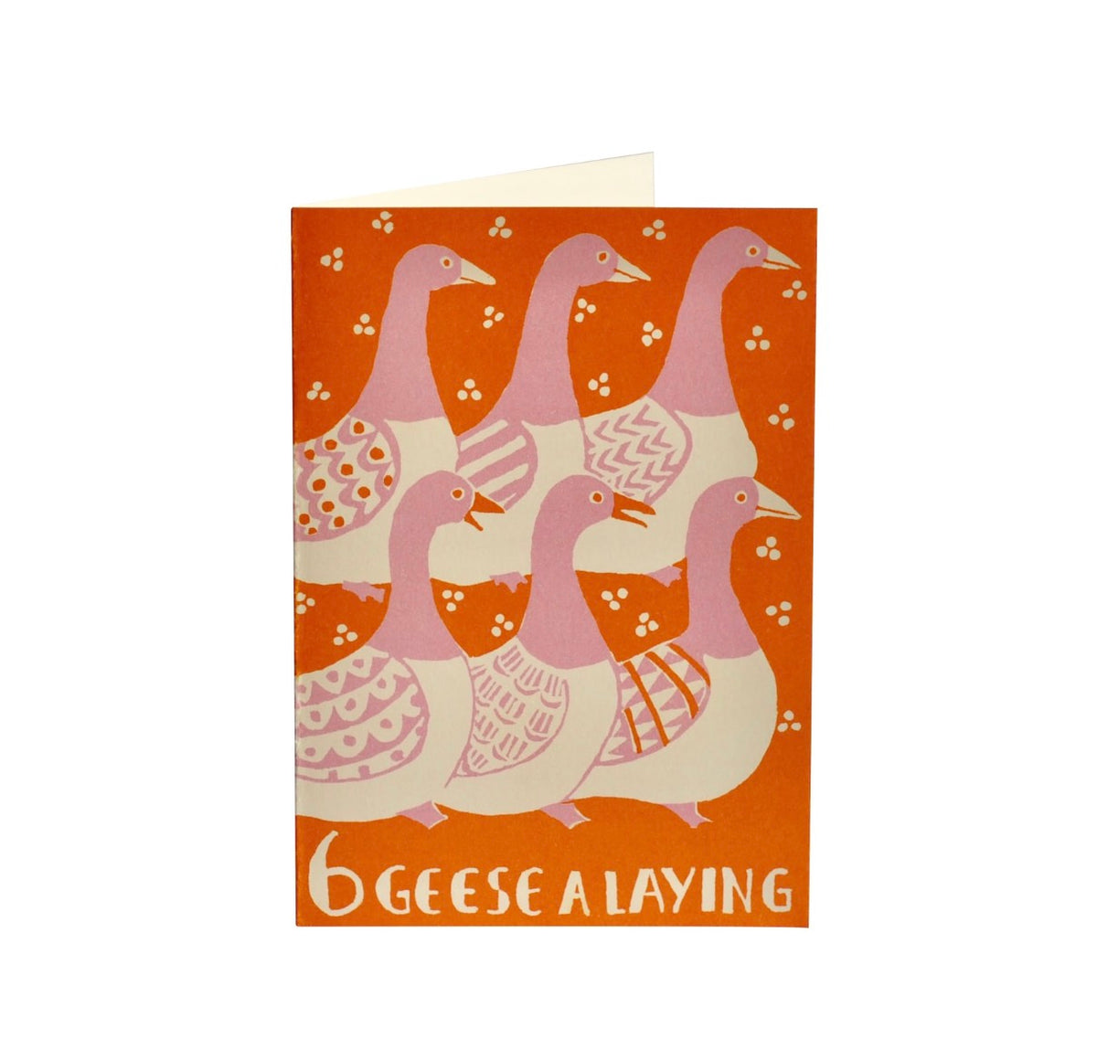 Cambridge Imprint Pack Of Ten Cards Six Geese A-Laying
