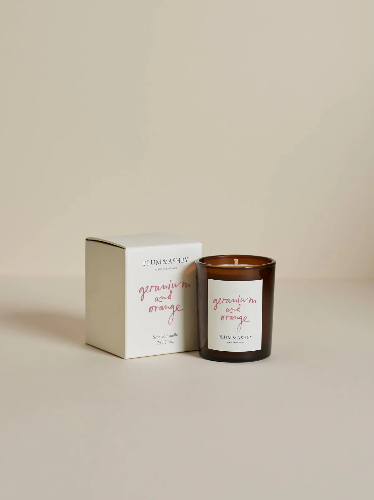 Plum + Ashby Geranium + Orange Votive Candle 75g
