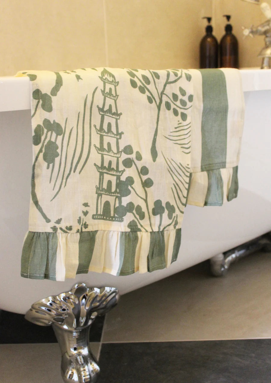 Amuse la Bouche Hand Towel set of 2 Chinoiserie