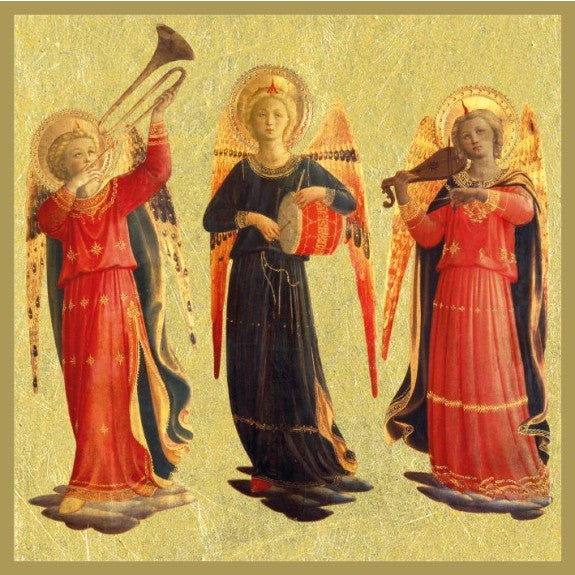 Musician Angels Christmas Cards / Pk 8