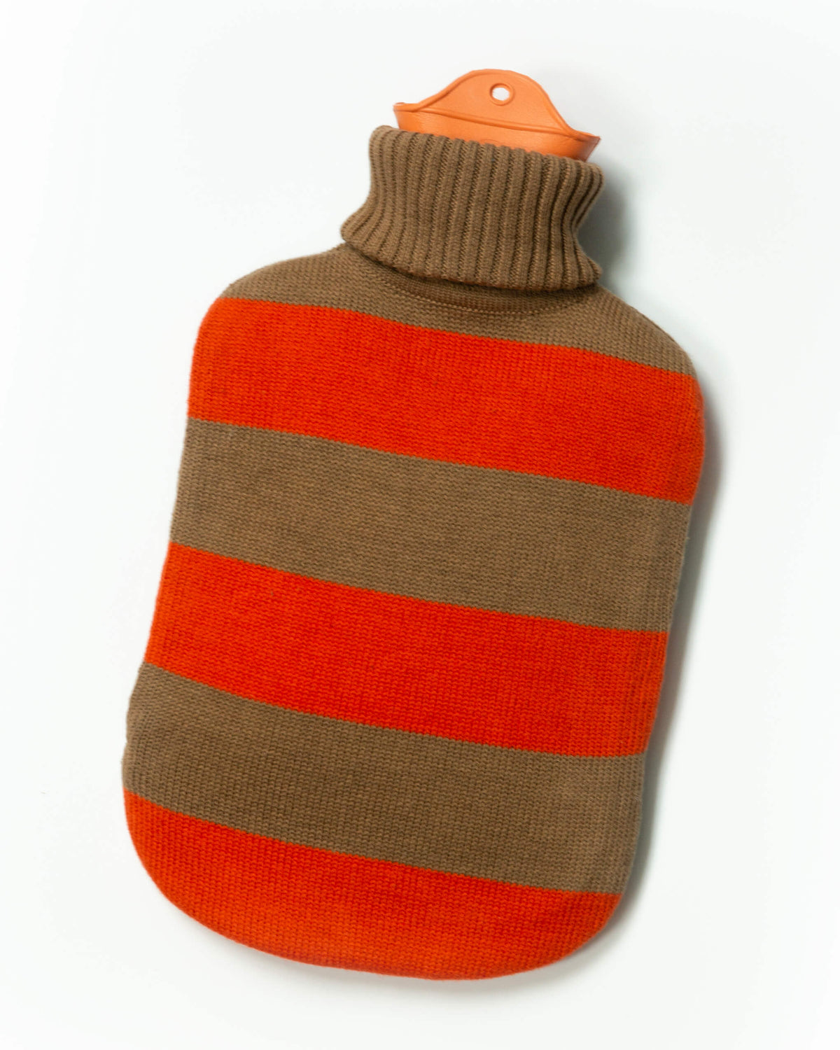 Hot Water Bottle / Vermillion + Camel