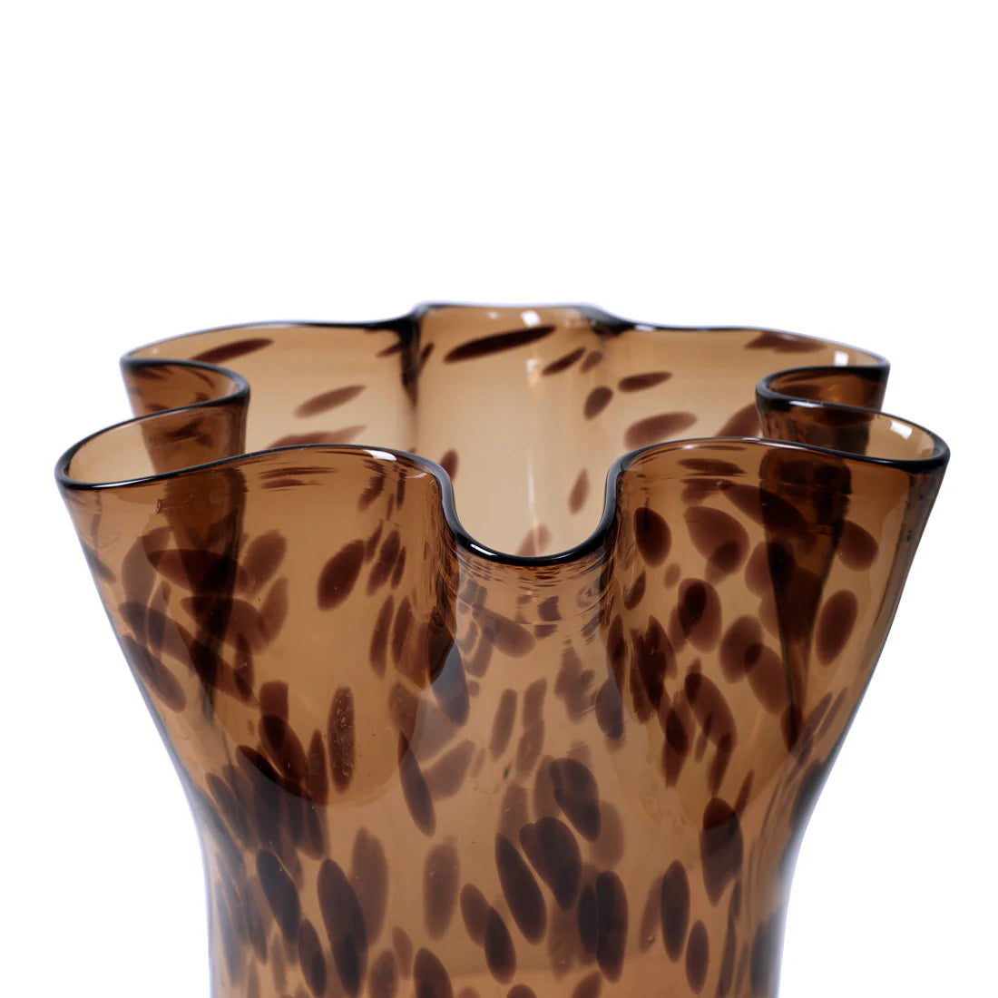 Liva Vase - Brown Leopard M