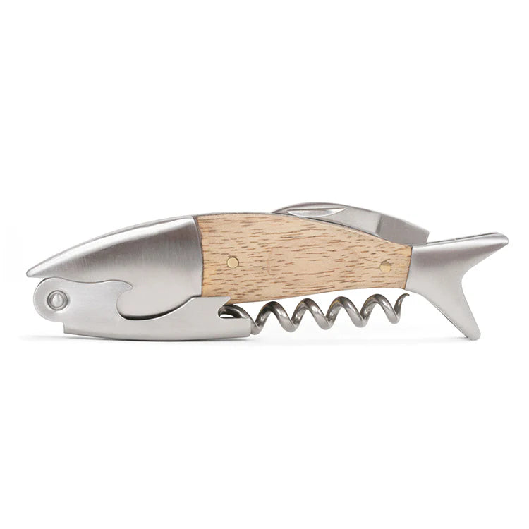 Light Wood Fish Corkscrew
