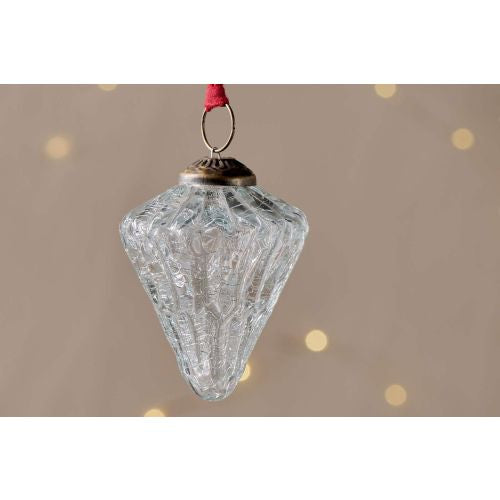 Clear Crackle Bauble