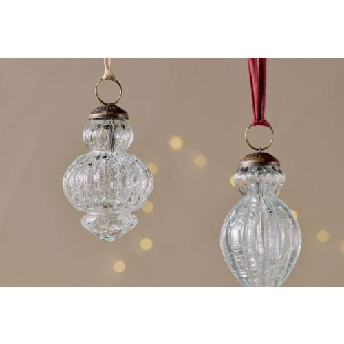 Clear Crackle Bauble