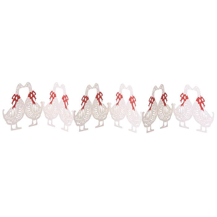 Table Garland 67cm Geese Off White