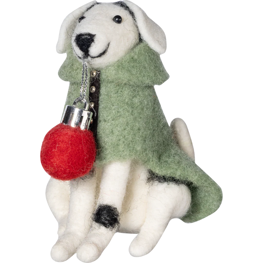 Nöpö Dog Decoration White 12 cm