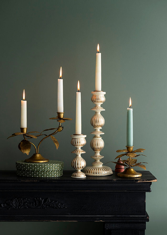 Candle Holder / Winter Rose Golden