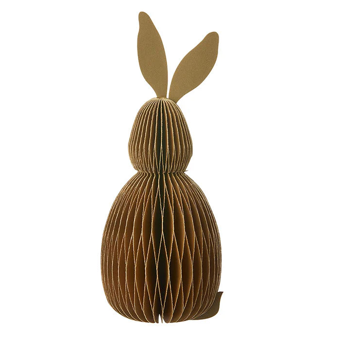 Honeycomb Hare H16cm Walnut