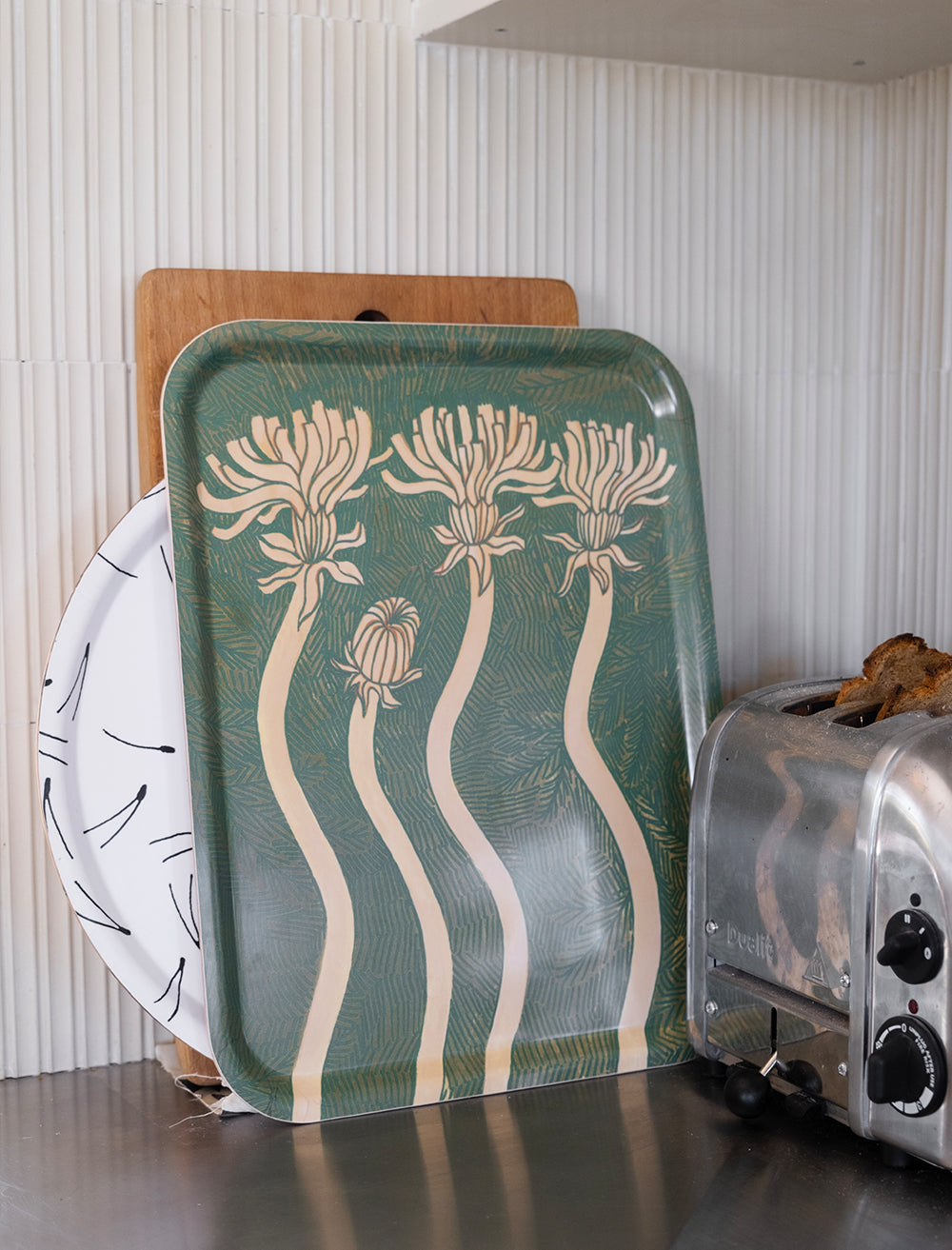 Floral Birch Tray