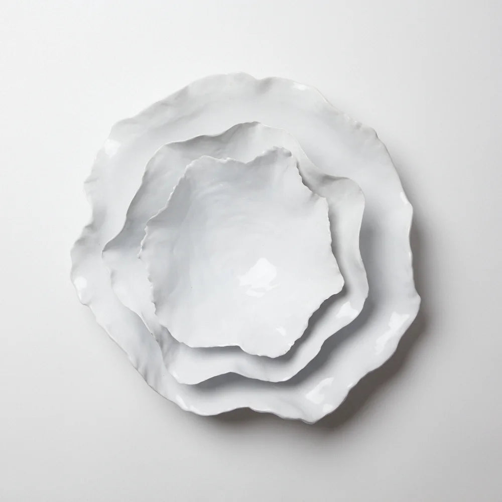 White Small Claire Bowl