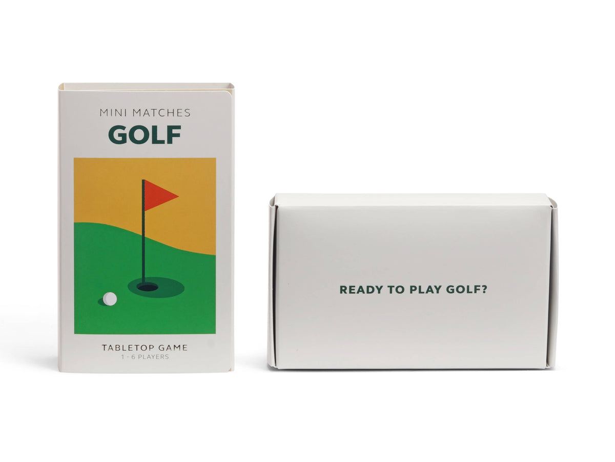 Mini Matches Golf | Tabletop Game Set for Golf Fans