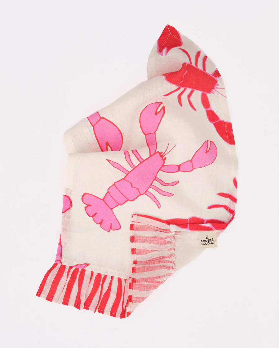 Amuse la Bouche Lobster Hand Towel set of 2