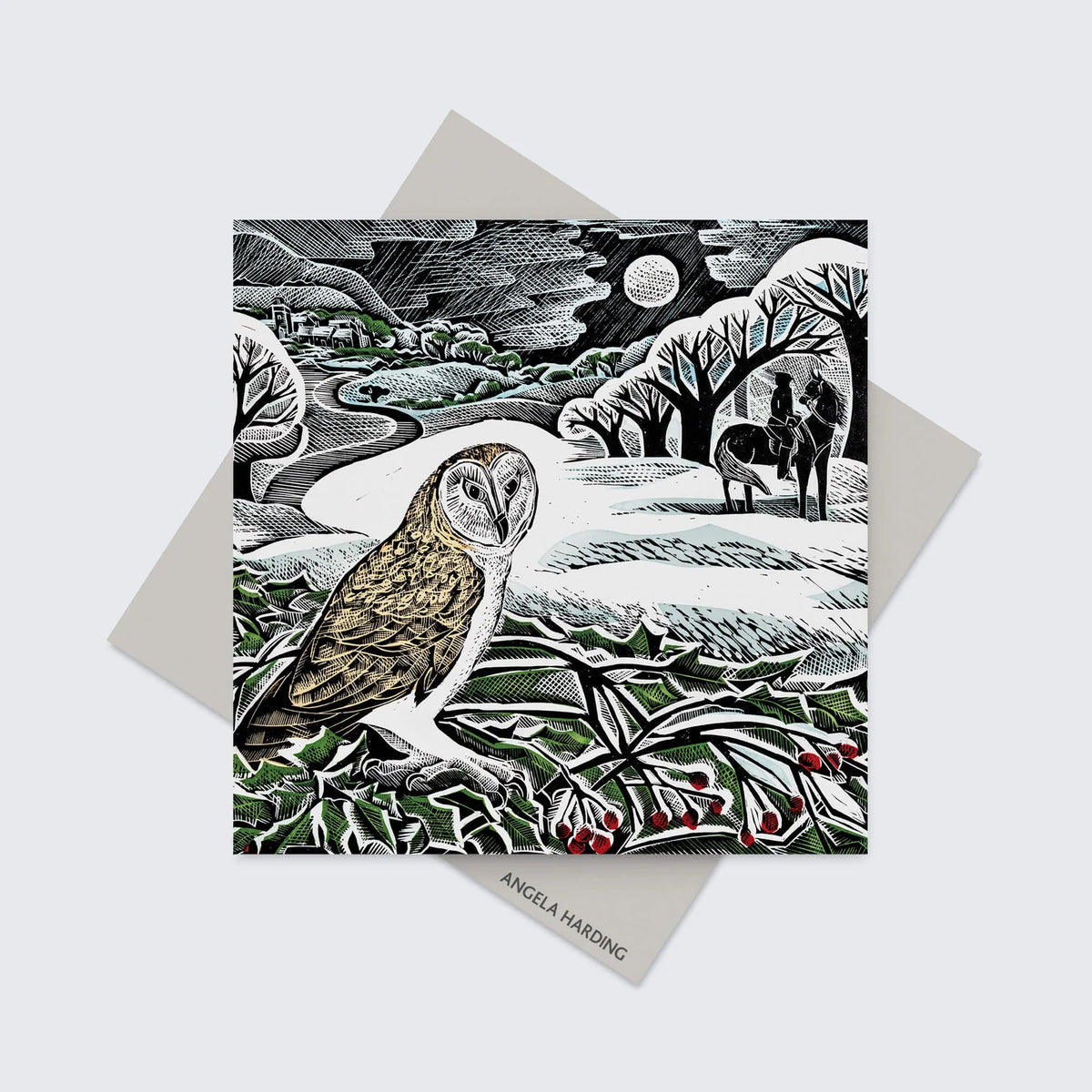 Angela Harding Winter Wood Christmas Cards / PK 5