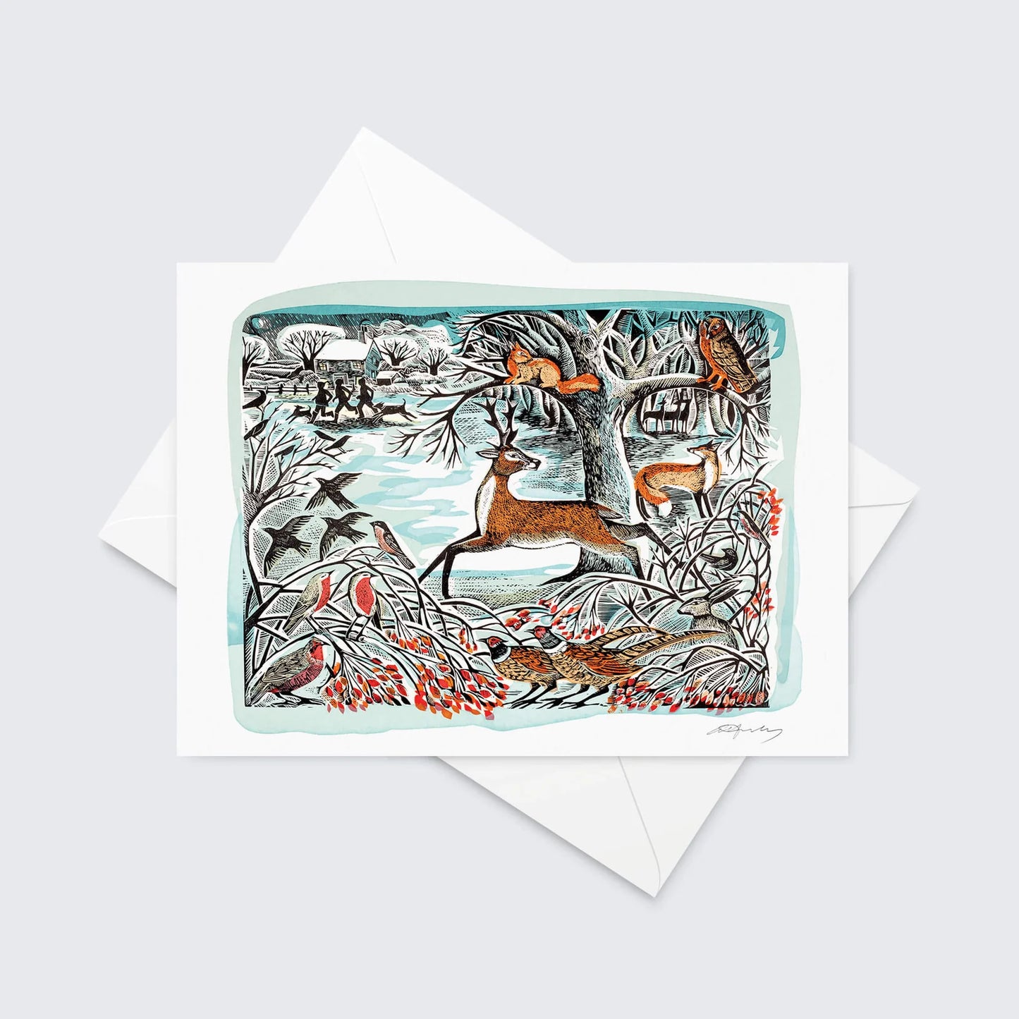 Angela Harding Winter Wonderland Christmas Cards / PK 8