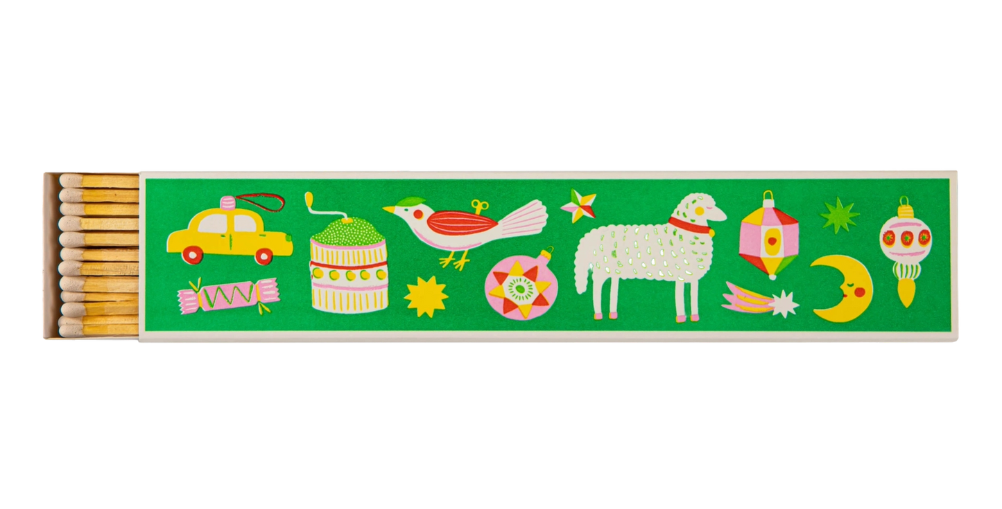 Archivist Extra Long Matches - Christmas Ornaments