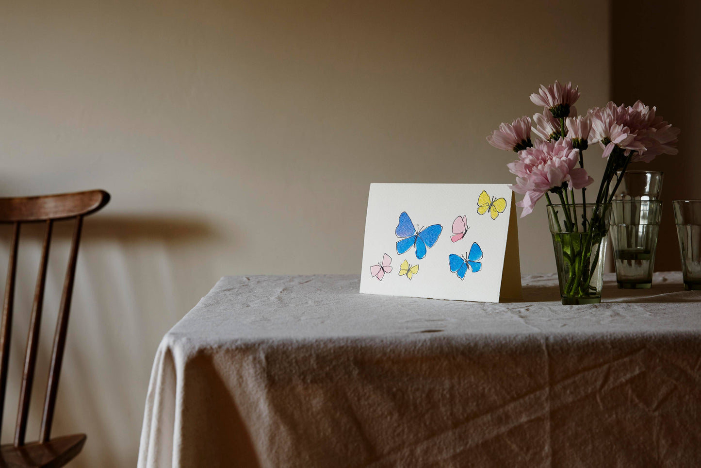 Butterflies Card (for the charity 'Women's Aid')