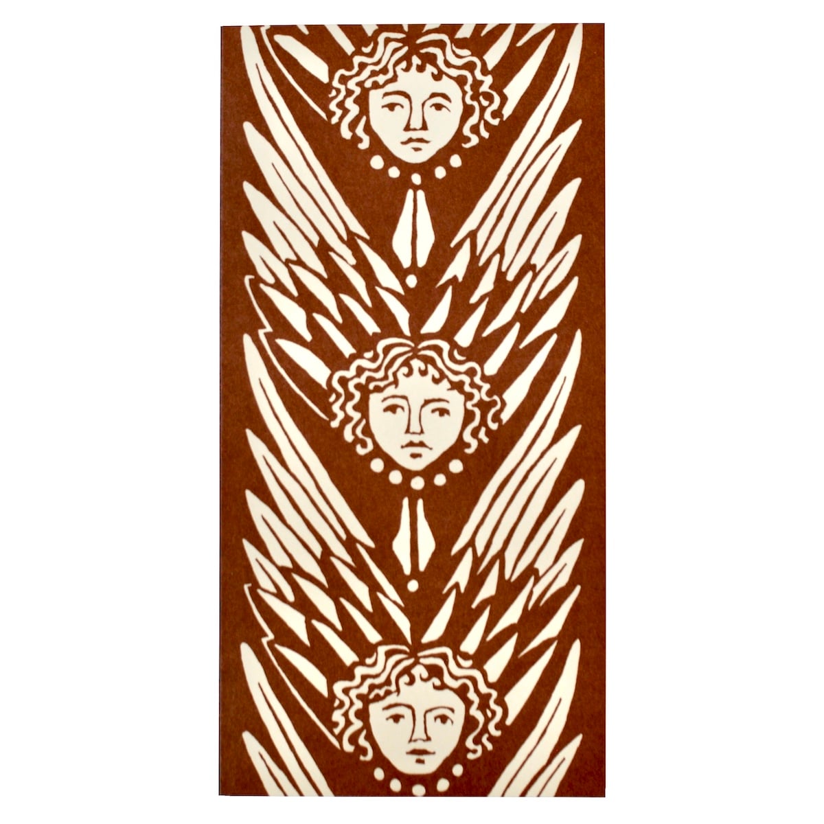 Cambridge Imprint Smaller Long Card Suffolk Angels Cocoa