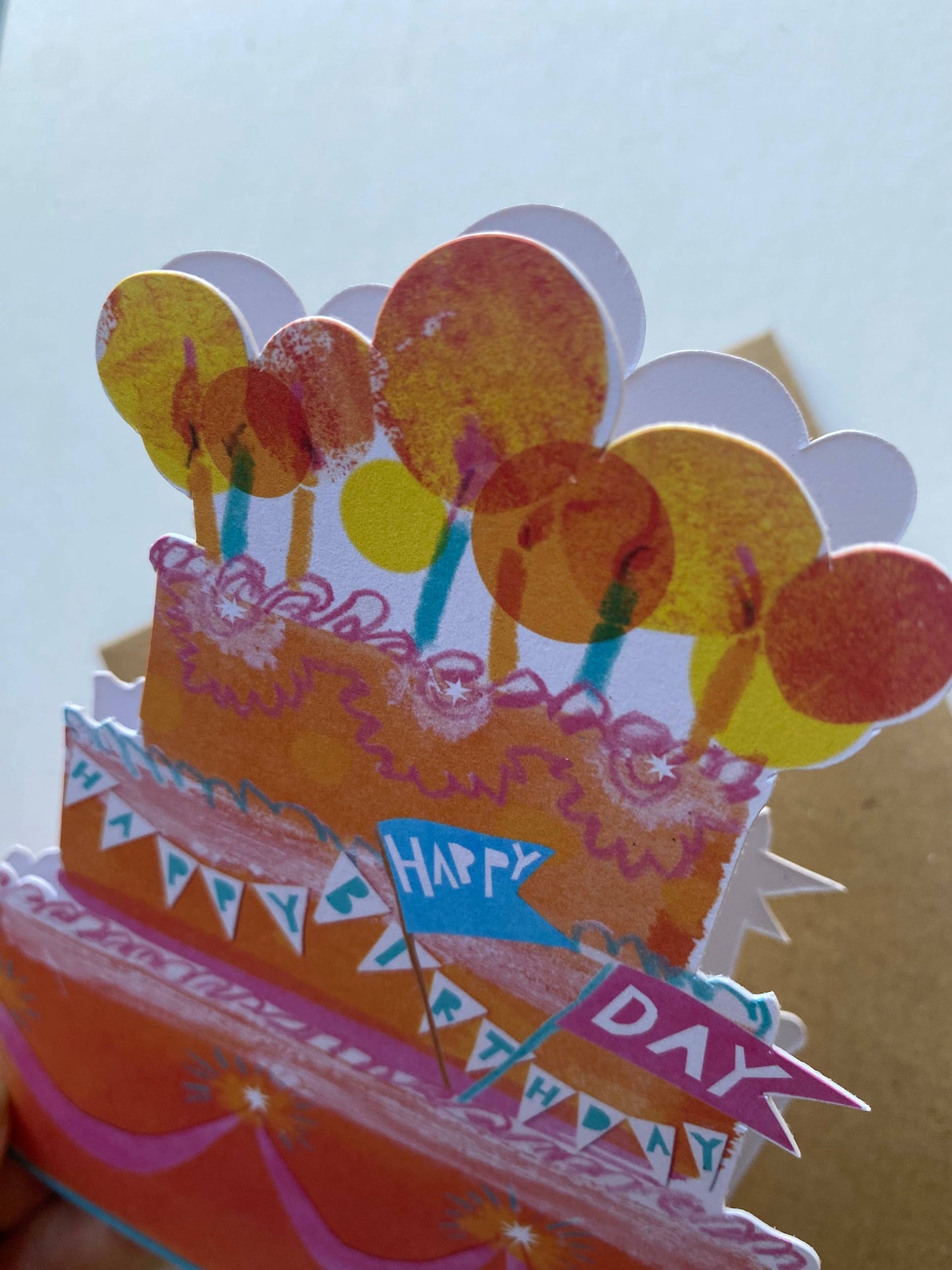 Birthday Cake Mantelpiece Card