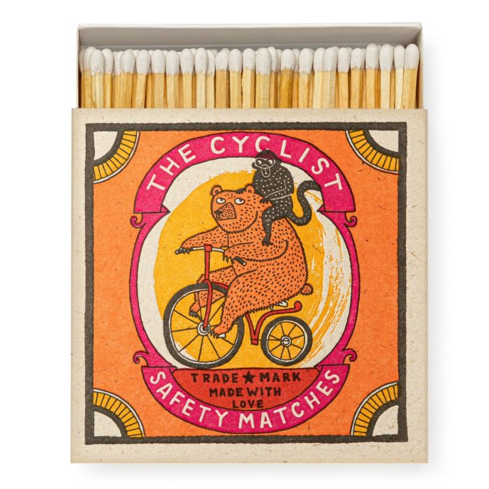 Archivist Square Box Matches - The Cyclist