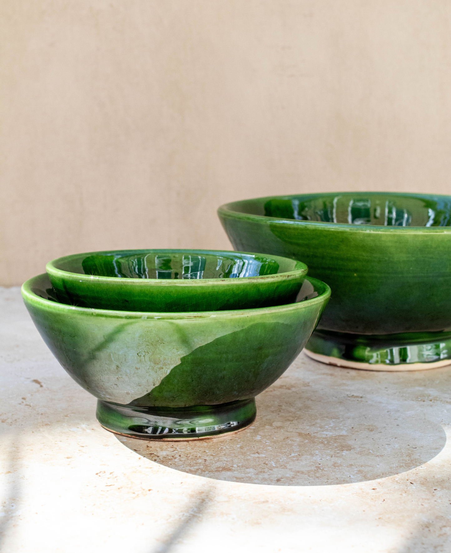 Tazekka Green Moroccan Ceramic Bowl - Small