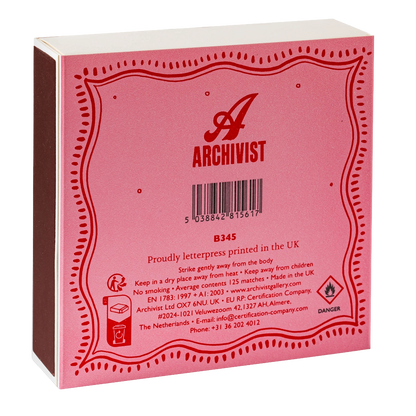 Archivist Square Box Matches - Merry and Bright