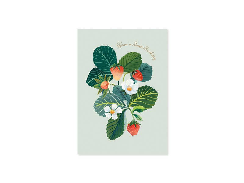 Strawberries Pop-Up Card