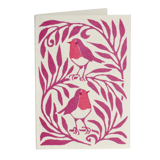 Cambridge Imprint Small Cards Two Robins / PK6