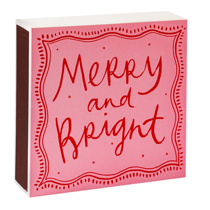 Archivist Square Box Matches - Merry and Bright