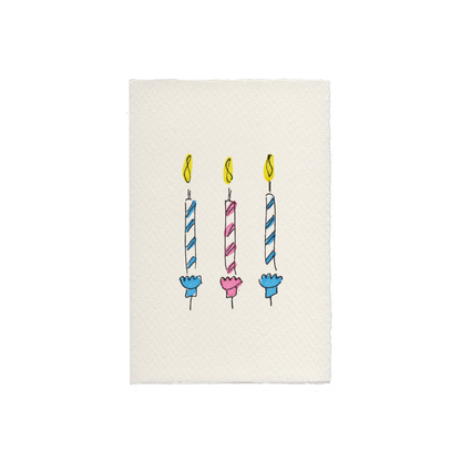 Birthday Candles Card: 3