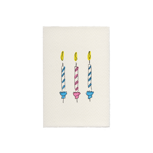Birthday Candles Card: 3