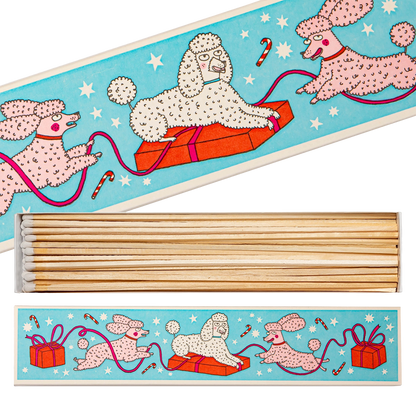 Archivist Extra Long Matches - Christmas Poodles