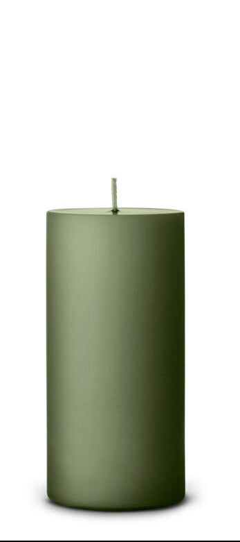 Pillar candle - GREEN SOIL D: 7cm H: 15cm
