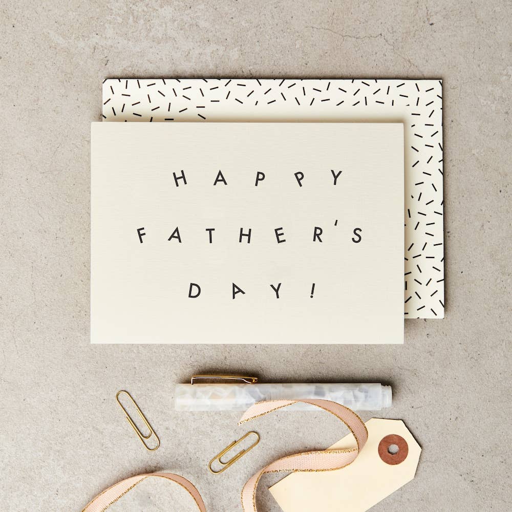 Happy Father's Day Font Greetings Card